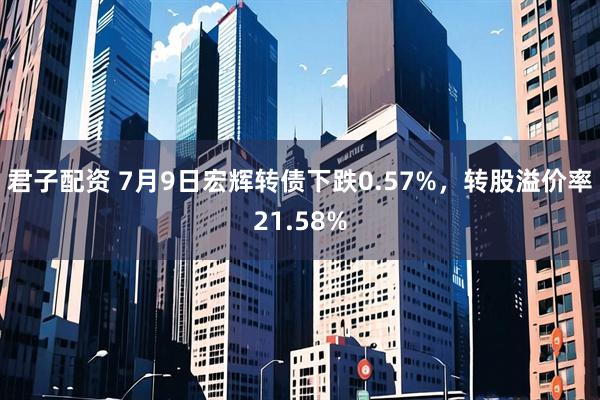 君子配资 7月9日宏辉转债下跌0.57%，转股溢价率21.58%