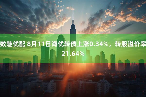 数魅优配 8月11日海优转债上涨0.34%，转股溢价率21.64%