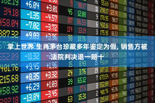 掌上世界 生肖茅台珍藏多年鉴定为假, 销售方被法院判决退一赔十